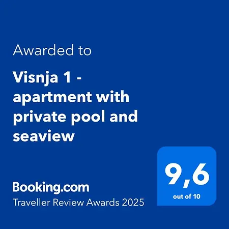 Visnja 1 - With Private Pool And Seaview Apartman